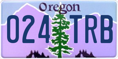 OR license plate 024TRB
