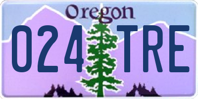 OR license plate 024TRE