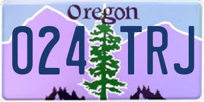OR license plate 024TRJ