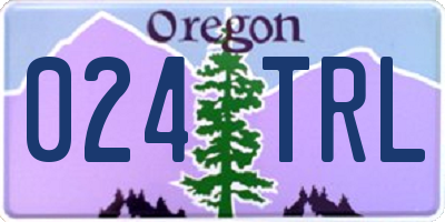 OR license plate 024TRL
