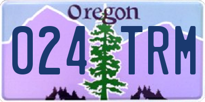OR license plate 024TRM