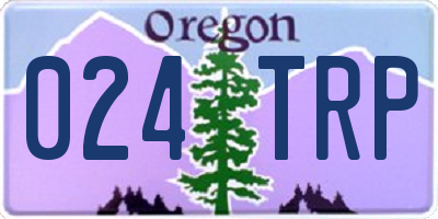 OR license plate 024TRP