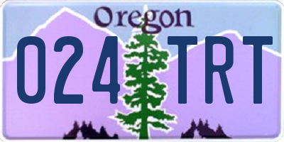 OR license plate 024TRT