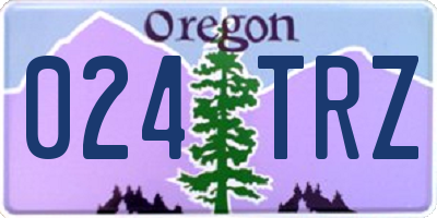 OR license plate 024TRZ