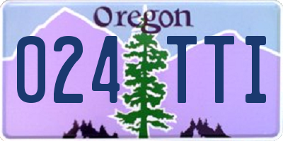 OR license plate 024TTI