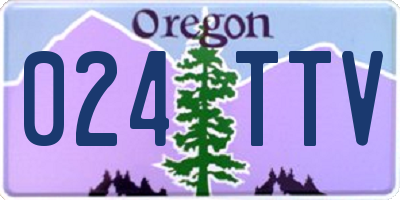 OR license plate 024TTV