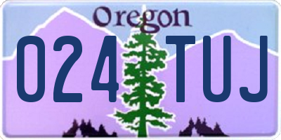 OR license plate 024TUJ