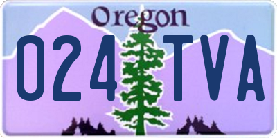 OR license plate 024TVA