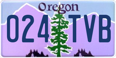OR license plate 024TVB