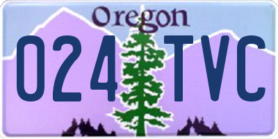 OR license plate 024TVC