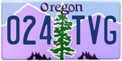 OR license plate 024TVG