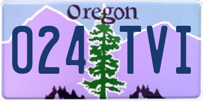 OR license plate 024TVI