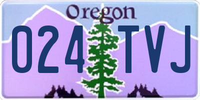 OR license plate 024TVJ