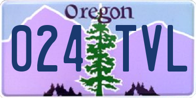 OR license plate 024TVL