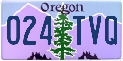 OR license plate 024TVQ