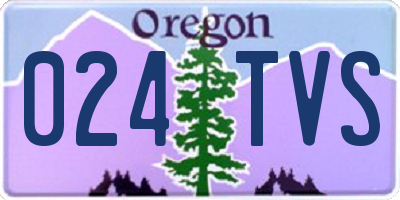 OR license plate 024TVS