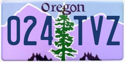 OR license plate 024TVZ