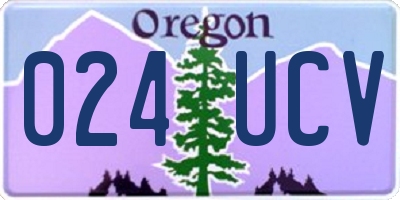 OR license plate 024UCV