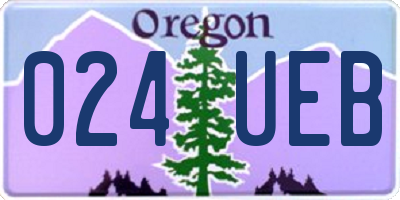 OR license plate 024UEB