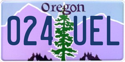 OR license plate 024UEL