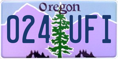 OR license plate 024UFI