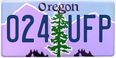 OR license plate 024UFP