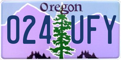 OR license plate 024UFY
