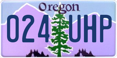 OR license plate 024UHP
