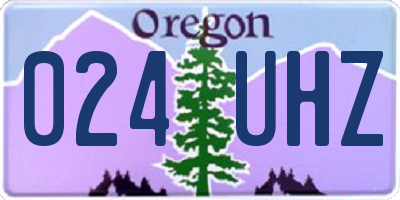 OR license plate 024UHZ