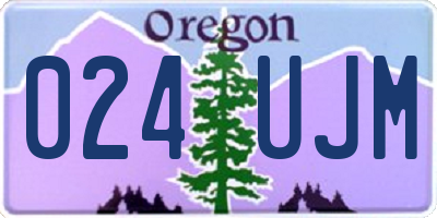OR license plate 024UJM