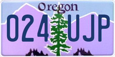 OR license plate 024UJP