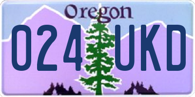 OR license plate 024UKD