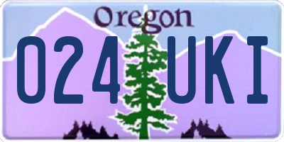 OR license plate 024UKI