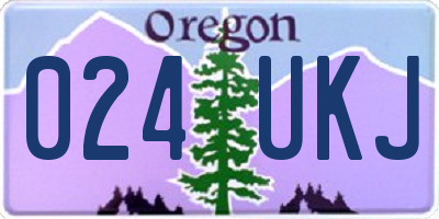 OR license plate 024UKJ