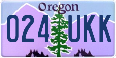 OR license plate 024UKK