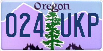 OR license plate 024UKP