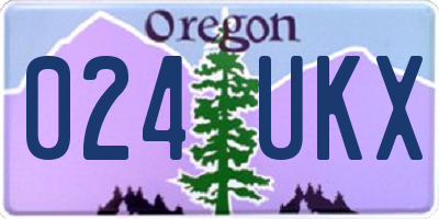 OR license plate 024UKX