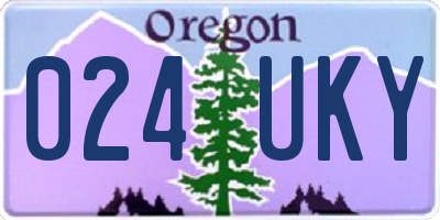 OR license plate 024UKY
