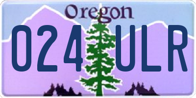 OR license plate 024ULR