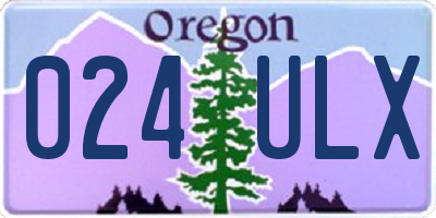 OR license plate 024ULX