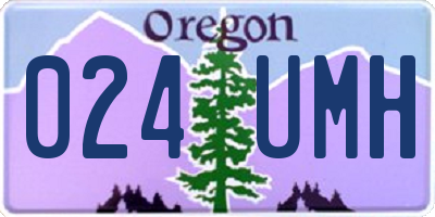 OR license plate 024UMH