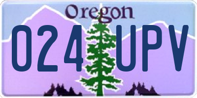 OR license plate 024UPV
