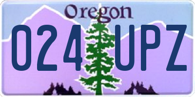 OR license plate 024UPZ