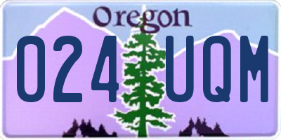 OR license plate 024UQM