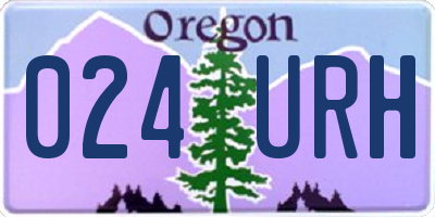OR license plate 024URH