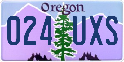 OR license plate 024UXS
