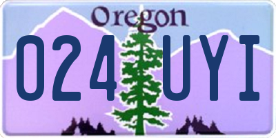 OR license plate 024UYI