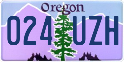 OR license plate 024UZH