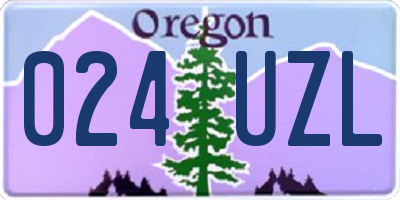 OR license plate 024UZL
