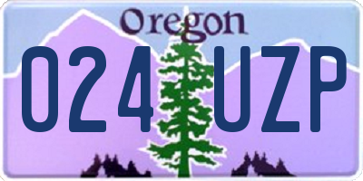 OR license plate 024UZP